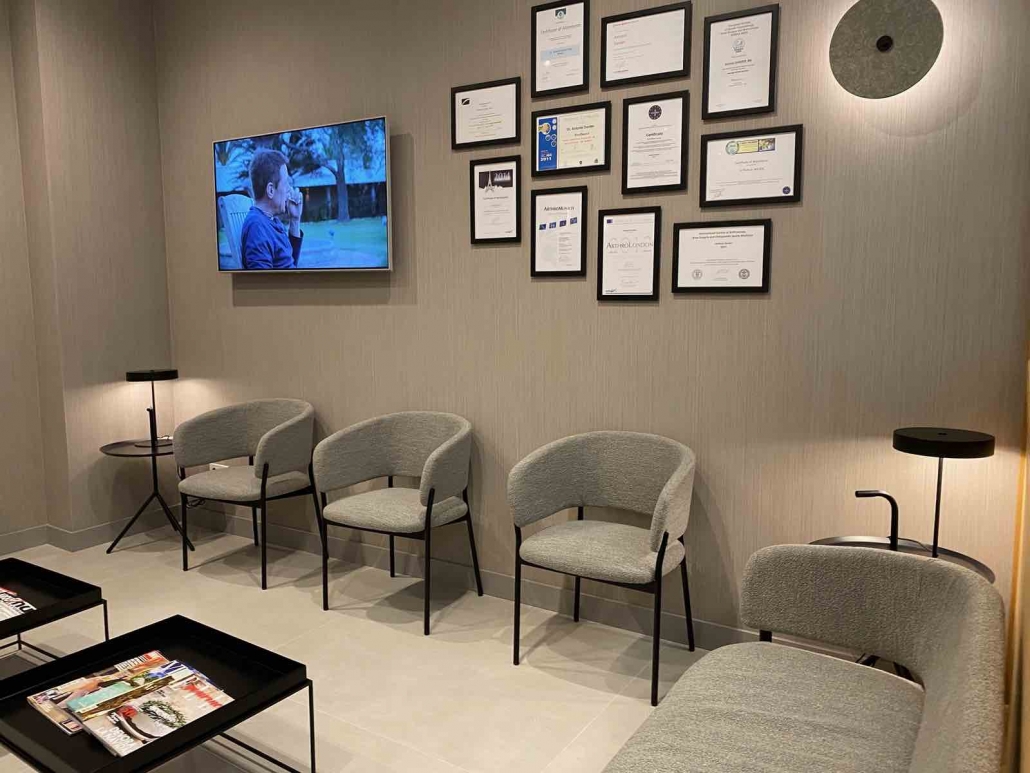 Sala de espera de Clínica Darder en Valencia